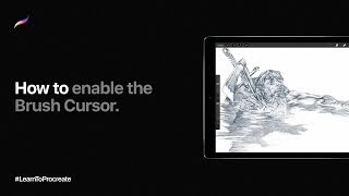 How to enable the Brush Cursor in Procreate [upl. by Moitoso881]