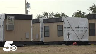 Rogers district preparing mobile classrooms for displaced Greer Lingle students [upl. by Barnet]