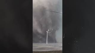 What Happens When a Tornado 🌪️ Meets a Wind Turbine [upl. by Eniawd]