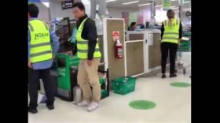 Shoppers still seen using Woolworths after employee catches [upl. by Otiv969]