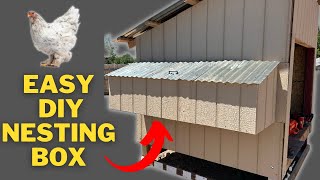 Tips and Tricks Building a Perfect Nesting Box for Chicken Coops  DIY Chicken Coop Build [upl. by Levins502]