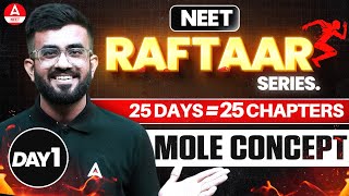 Mole Concept Class 11 One Shot  RAFTAAR Series  NEET 2024  Nitesh Devnani [upl. by Frannie]