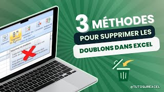 Supprimer les Doublons sur Excel  3 Astuces Faciles et Rapides [upl. by Trev]