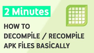 How to Decompile  Recompile APK Files Basic with Apk Editor Studio [upl. by Ainek786]