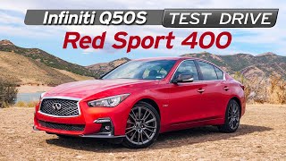 Q50 Red Sport top speed speed limiter How fast is the Q50 Red Sport [upl. by Aliahs]