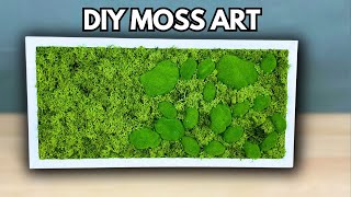 EASY amp FAST DIY Moss Artwork  Simple Steps [upl. by Enrico621]