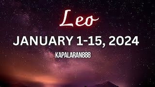 IMPORTANTENG MENSAHE NA HINIHINTAY MO♌️ LEO JANUARY 115 2024 KAPALARAN888 GeneralMoney [upl. by Marih757]