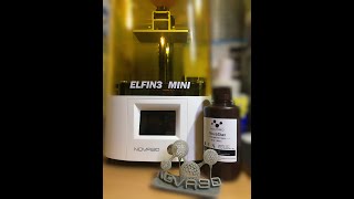 Фотополимерный принтер Nova3d Elfin3 Mini Распаковка [upl. by Urson]