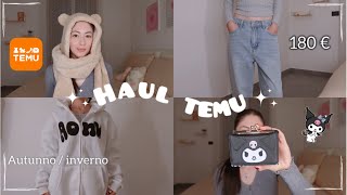 Test sui prodotti più venduti di TEMU per lautunnoinverno tra abbigliamento e borse 180 € [upl. by Horsey]