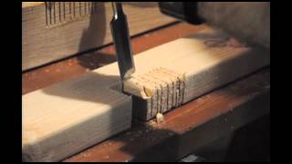 Cutting Support Notches for Farmhouse Bed Rails [upl. by Eckardt]