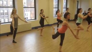 Matt Mattox freestyle jazz dance class techniquecombination  Taught by Bob Boross [upl. by Yelekalb]