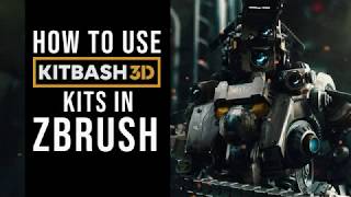 How to use Kitbash3D kits in Zbrush [upl. by Yardley804]