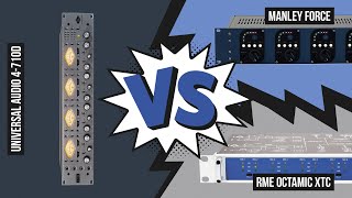 Preamp shootout RME OctaMic XTC vs Universal Audio 4710d and Manley Force [upl. by Jaquelin727]