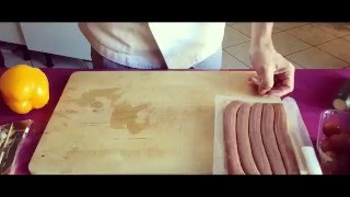 Brochette saucisse de bœufpoivroncourgettetomate cerise [upl. by Misti]