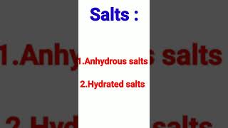 Anhydrous and hydrated salts with examplesChapter 2Class 10NCERT CBSE encyclopaedicchemistrycent9617 [upl. by Mian]