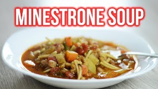 Easy Minestrone Soup Recipe [upl. by Orlov]