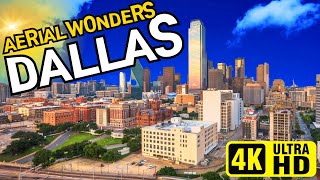 Dallas Texas USA 🤠  Mesmerizing 4K Drone Flight in glorious 4K UHD 60fps [upl. by Hako]