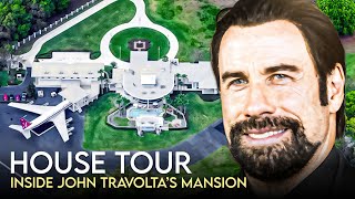 John Travolta  House Tour  10 Million Calabasas Mansion amp More [upl. by Ainar749]