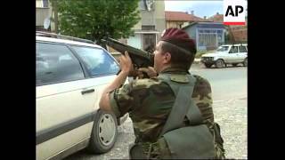 YUGOSLAVIA KOSOVO KFOR TROOPS PROTECT SERB FAMILY [upl. by Ginder318]