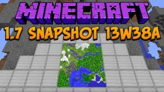 Minecraft 17 Snapshot 13w38a Maps amp Shaders Support [upl. by Babita]