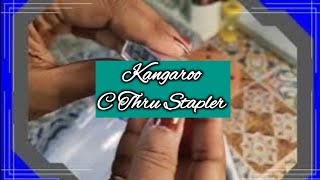 VLOG 563 Kangaroo C Thru Stapler review aestheticstationery kangaroostapler stationerylover [upl. by Gulgee]