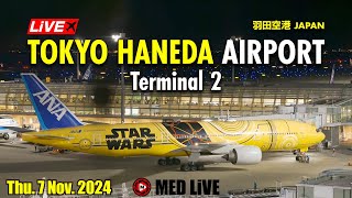 羽田空港 第2ターミナル✈️ライブカメラ Thu 7 Nov 2024 Tokyo Haneda Airport Live HNDRJTT [upl. by Kronfeld]