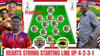 HEARTS OF OAK VS KOTOKO STRONG STARTING LINE UP IN DEMOCRACY CUP [upl. by Notrab]