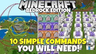 10 Simple amp Useful Commands You WILL NEED Minecraft Bedrock Edition [upl. by Canfield]