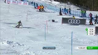 Henrik Kristoffersen Bronze Men’s Slalom 2021 FIS World Alpine Ski Championships [upl. by Mariel]