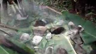 hot stone cooking part2 The Yali Tribe [upl. by Youlton]