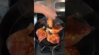 Cast Iron Iron Chicken…cooked in only 20 minutes [upl. by Introk619]