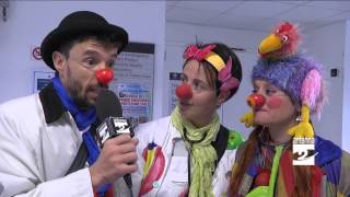 Ospedale Piario clown in corsia per donare un sorriso Antenna 2 TV 24032014 [upl. by Yttig232]