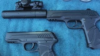 Gamo PT85 Socom Air Pistol Modification to Make it More Accurate [upl. by Wardle]