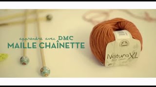 Tuto crochet débutant  Maille chaînette maille en lair avec DMC [upl. by Aicercal]