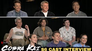 Cobra Kai Season 6 Cast Interview [upl. by Alywt]