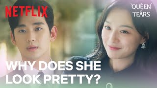 Pretty Kim Jiwon makes Kim Soohyuns heart race  Queen of Tears Ep 4  Netflix ENG SUB [upl. by Novel]