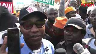 October1protest Sowore at the protest ground at Ikeja under bridge Lagos [upl. by Akayas712]