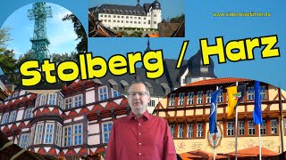 HARZ  StolbergHARZ 🌄🏰🏛 Sehenswürdigkeiten und Stadtrundgang per Video🦋🏛SchlossRathausFachwerk😃☕❤ [upl. by Wrigley936]