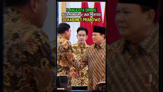 5 Anggota DPR Rela Mundur dan Mengabdi sbg Menteri di Kabinet Prabowo Gibran fyi indonesia [upl. by Mahau551]