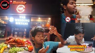 Dhuruvans Birthday Special Vlog  Coal Barbeque Navalur  No Smoking🚭Jolly amp Food Vlog  Chandru V [upl. by Hebe902]