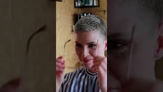 Gorgeous ultra short haircut for lovely woman [upl. by Hedley]