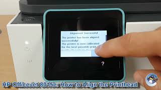 HP OfficeJet 8015e How to do Print Head Alignment [upl. by Eceerahs]