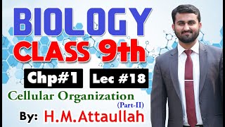 Cellular Organization PartII  Chapter  1  Biology Class 9th  Lec18 [upl. by Purdum]