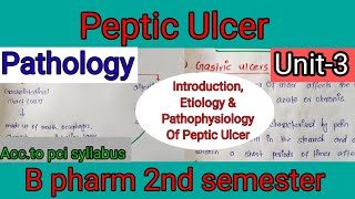 Peptic ulcer  Etiologysings and symptoms and pathophysiology  carewellpharma pharmacy [upl. by Eilema160]