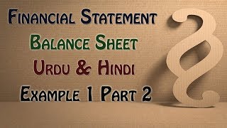 Financial Statement  Balance Sheet  Part 2 [upl. by Zetnas]