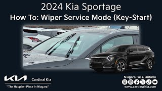 2024 Kia Sportage  How To Use Your Wiper Service Mode KeyStart [upl. by Tore]