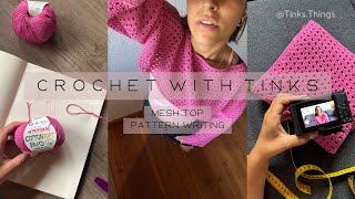 Mesh Top  Pattern Writing  Crochet Tutorial  Made to Measure  Double Crochet  Single Crochet [upl. by Port176]