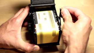 How to load film  Yashica Mat 124G [upl. by Yarised]