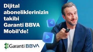 Dijital aboneliklerinizin takibi Garanti BBVA Mobilde [upl. by Maddock591]