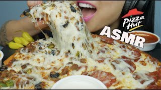 ASMR PIZZA HUT EATING SOUNDS  SASASMR [upl. by Gayelord]